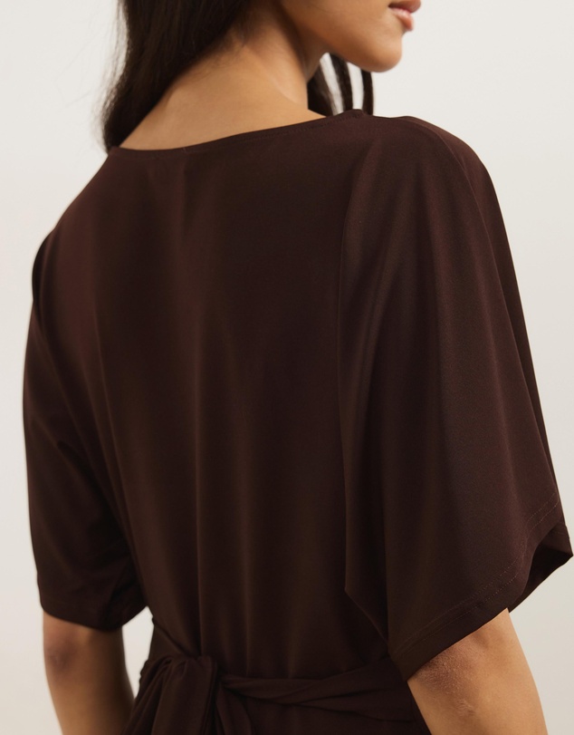 Atmos&Here - Amara Jersey Tie Back Short Sleeve Top