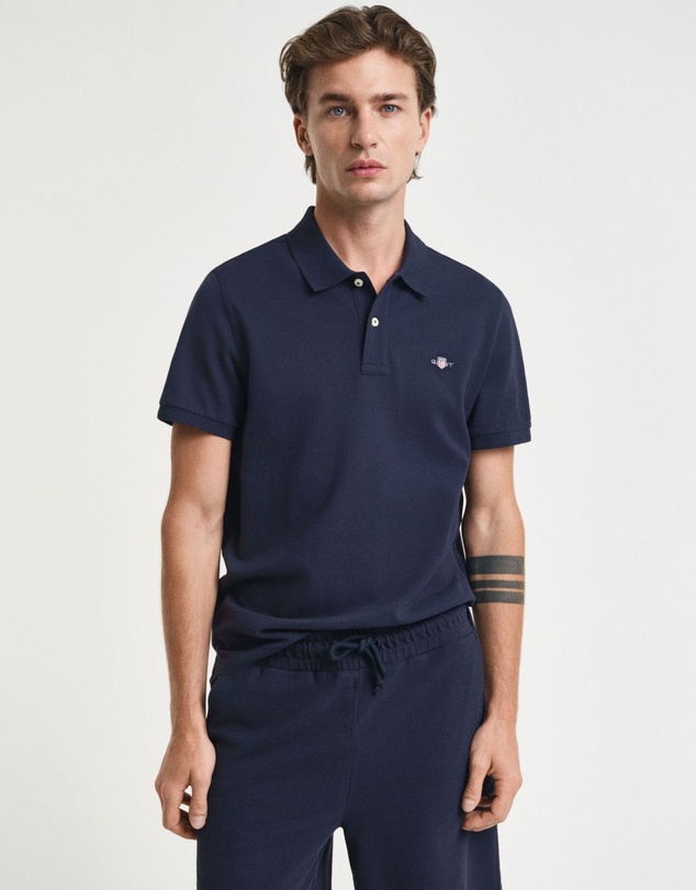 Gant - Regular Fit Shield Piqué Polo Shirt