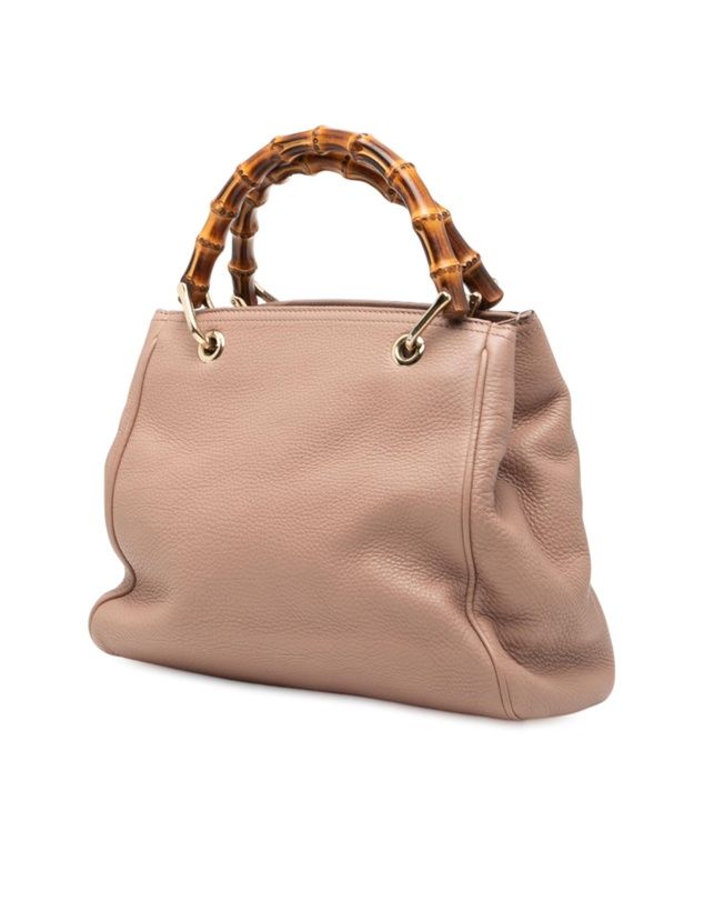 Pre-Loved by Azura Reborn - Pre-Loved Small Calfskin Bamboo Shopper Satchel
