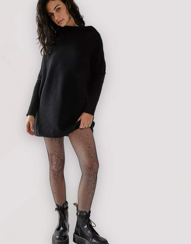 High Heel Jungle - Glitter Fishnet Tights
