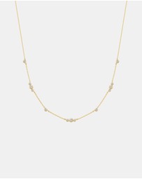 Ania Haie - Ania Haie Gold Sparkling Bezel Cubic Zirconia Station Necklace