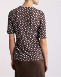 David Lawrence - Maika Pleat Front Jersey Top
