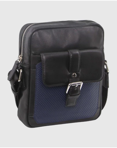 Pierre Cardin - Pebbled Leather Organiser Cross-Body Bag