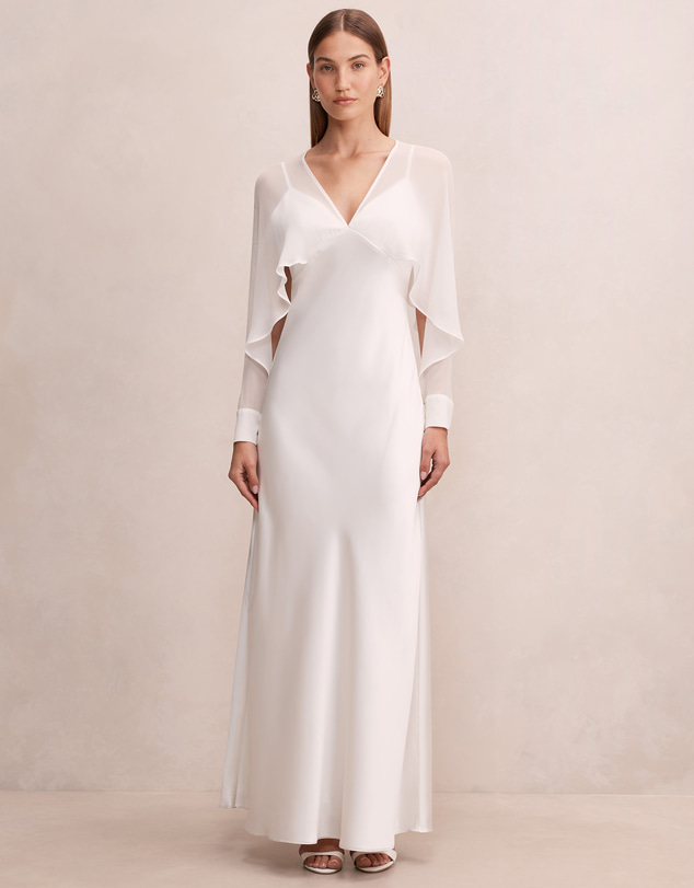 Forever New - Electra Sleeves Cape Maxi Dress