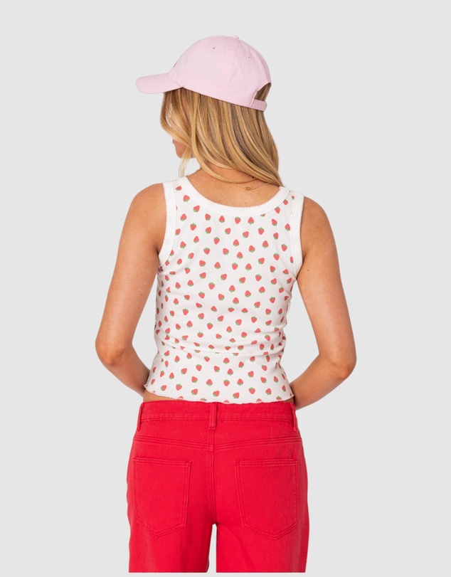 EDIKTED - Berry Cool Printed Tank Top