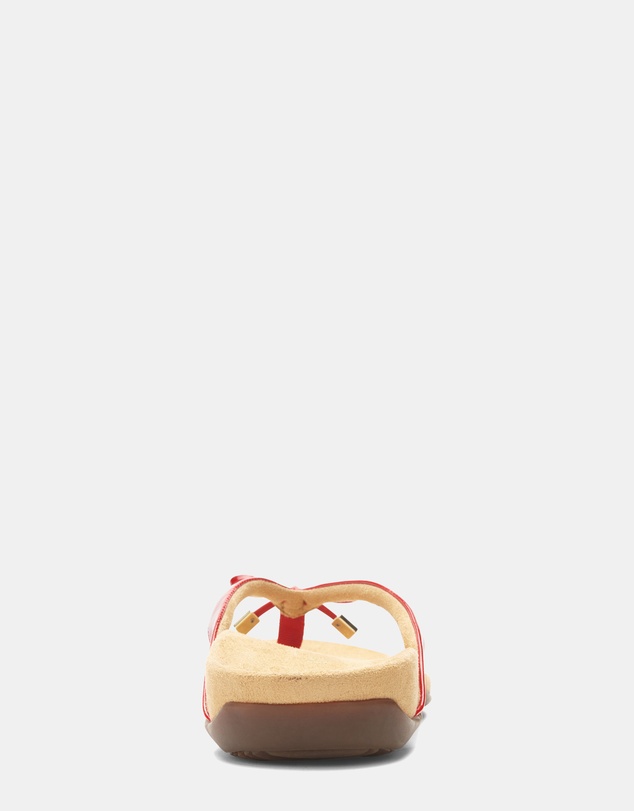 Vionic - Bella Toe Post Sandal - Red Patent