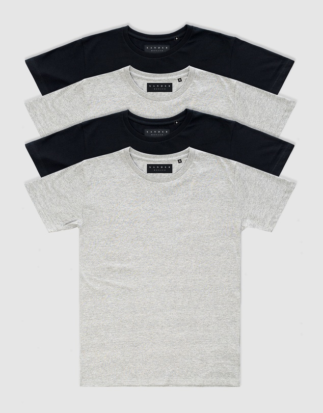 Xander - 4-Pack Blanc Tee - Youth