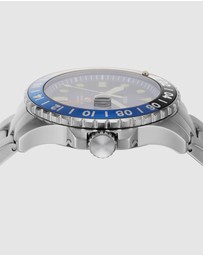 Fossil - Fossil Blue Silver Tone Analogue Watch