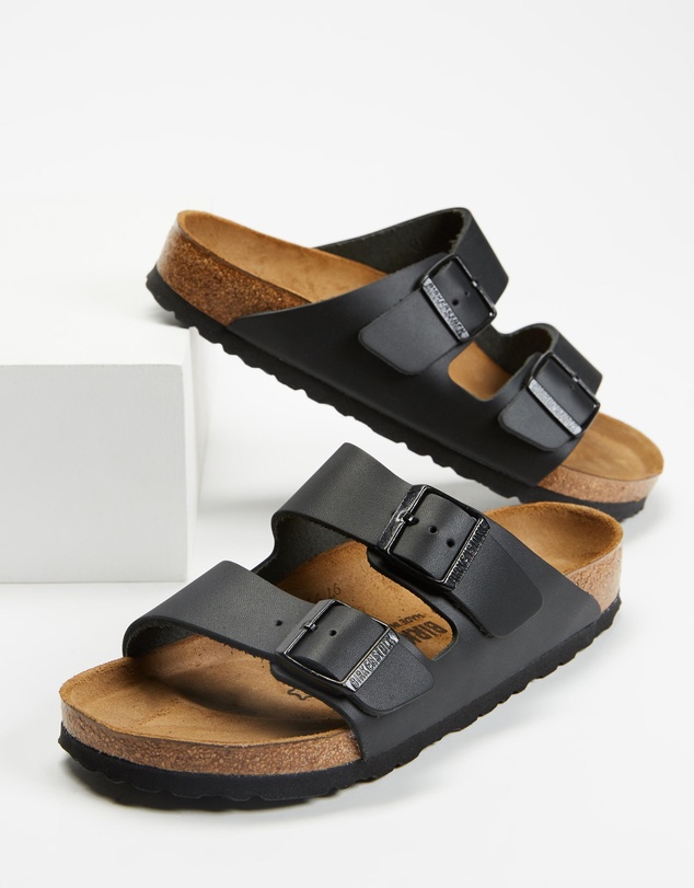 Birkenstock - Arizona Smooth Leather Regular Sandals - Unisex
