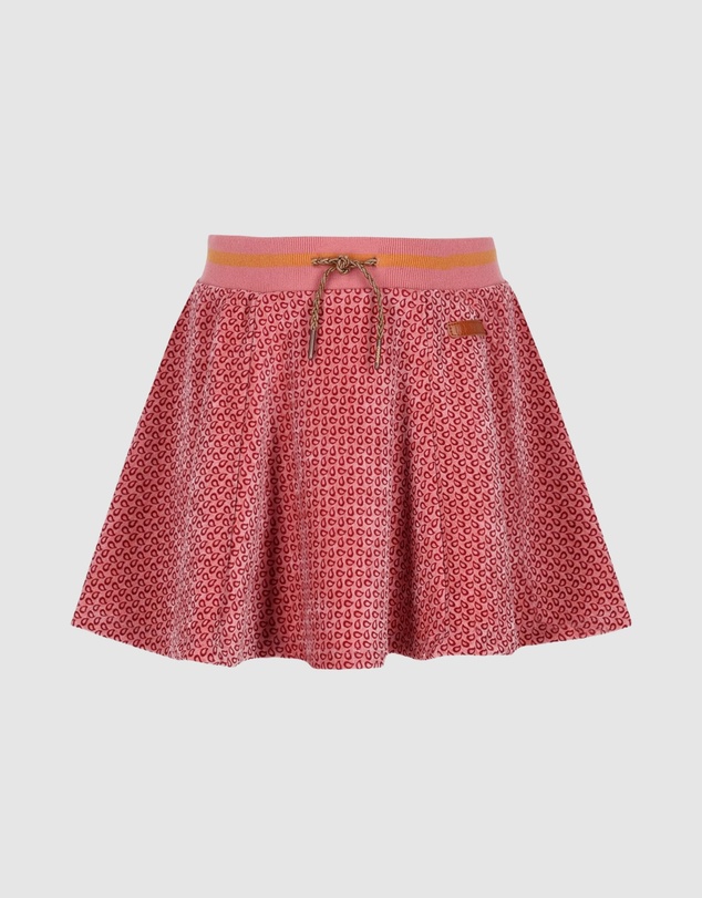 NONO - Nacey Flared Velvet AOP Skirt - Kids-Teens