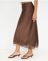 Dazie - Rhea Lace Midi Skirt