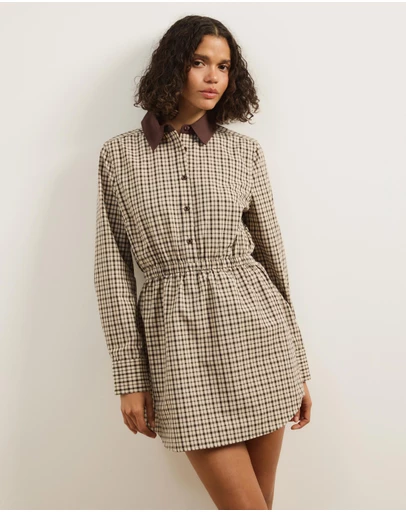 Atmos&Here - Talia Check Shirt Dress