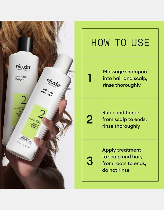Nioxin - Nioxin Scalp + Hair Thickening System 2 - Hair Thickening System For Natural Hair With Progressed Thinning