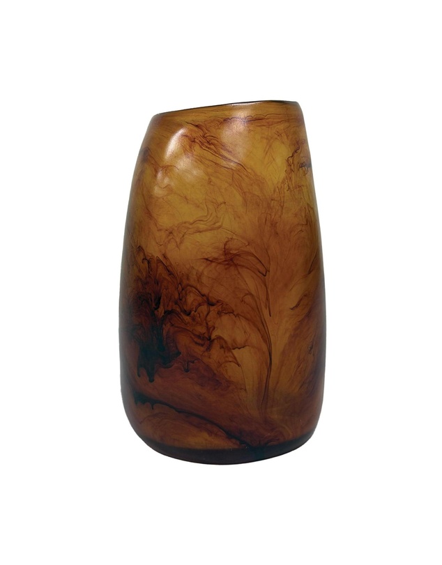 Urban Attitude - Urban Attitude RACH Large Vase Height 25.5cm, Width 17cm, Opening 6cm x 9cm - Dark Cocoa