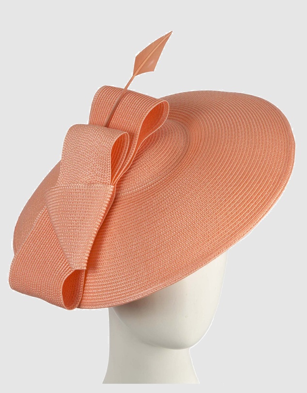 Max Alexander - Saucer Coral Racing Fascinator Hat