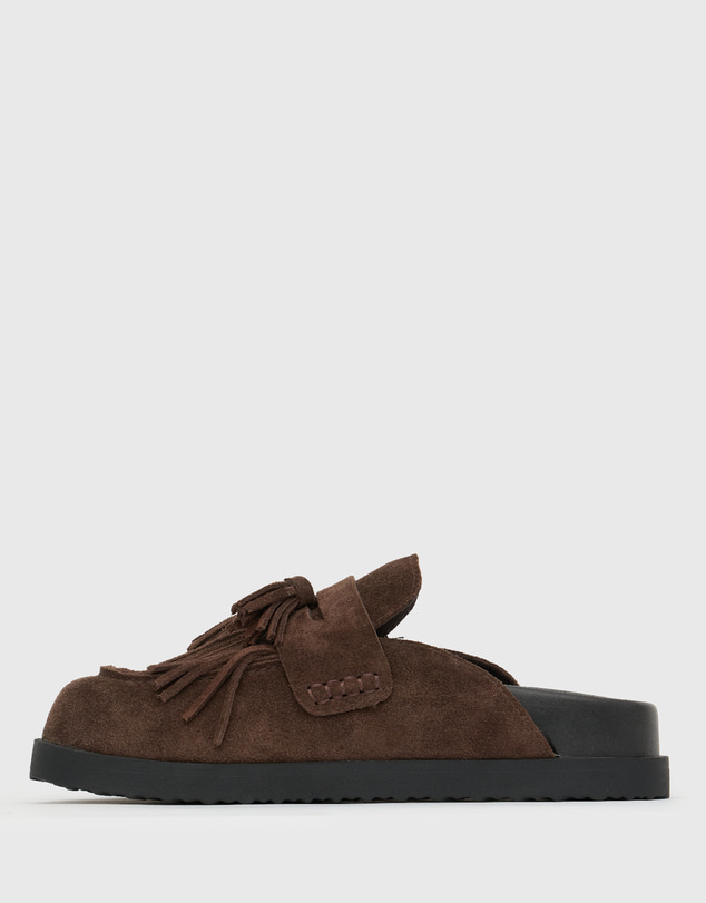Betts - Leon Suede Leather Flat Mules