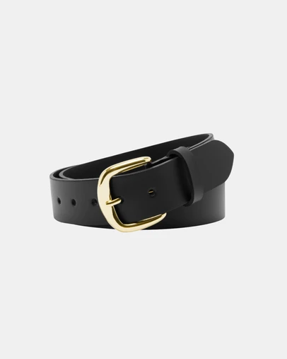 Buckle - Halliday. Australian Made Buffalo Leather Belt. 38mm width.