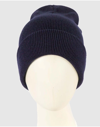 Max Alexander - European Made Navy Wool Beanie