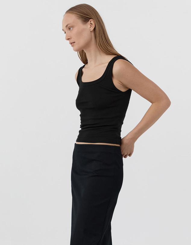 St. Agni - Organic Cotton Scooped Ballerina Top