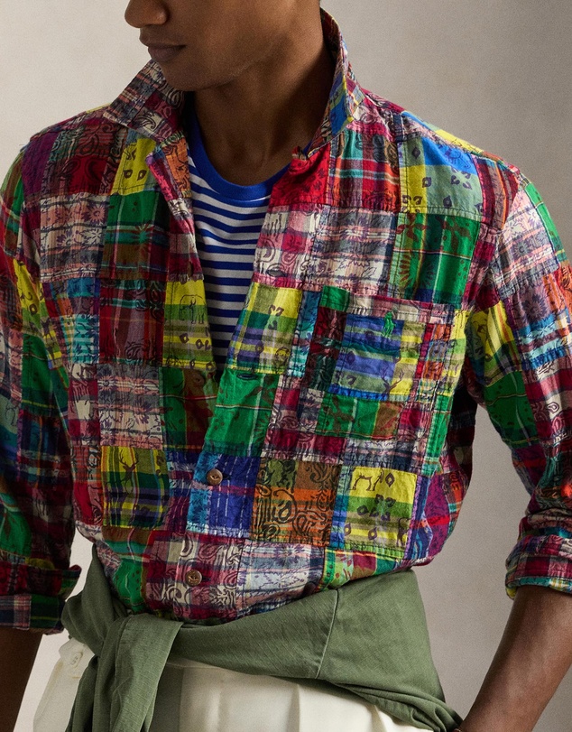 Polo Ralph Lauren - Classic Fit Patchwork Madras Camp Shirt