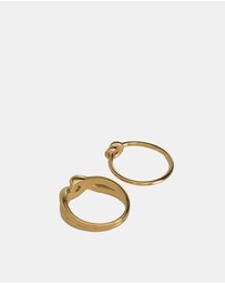 ALDO - Twisties Stainless Steel Ring Set
