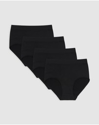 Ambra - 4 Pack Bare Essentials Recycled Nylon Full Brief