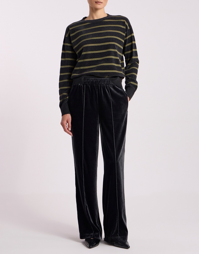 David Lawrence - Kasey Velvet Stripe Knit Jumper