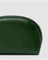 Republic of Florence - Duo Green Leather Pouch Set