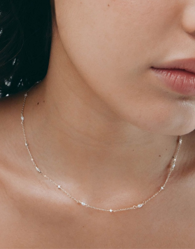 SAINT VALENTINE - Stars & Moons Necklace - Silver