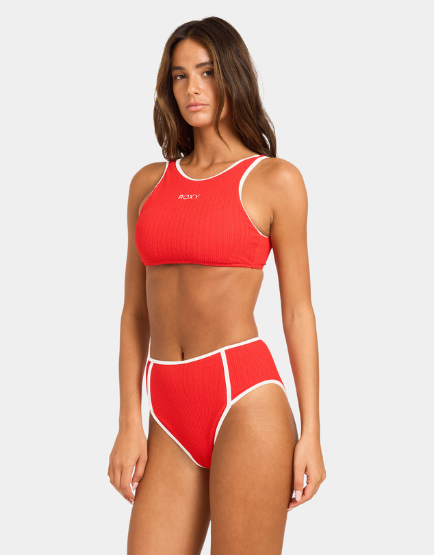 Roxy - Womens Aruba Field High Waist Retro Bikini Bottom