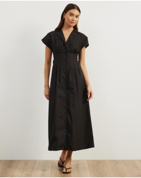 Atmos&Here - Marcy Pin Tuck Midi Dress