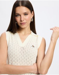 Walker Golf Things - Crochet Knit Polo - ICONIC Exclusive