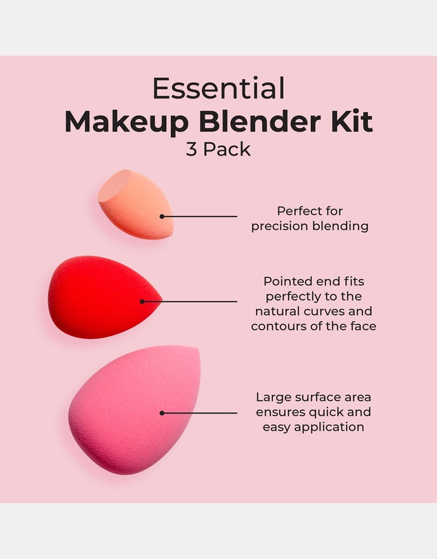 MCoBeauty - Essential Makeup Blender Sponge 3 Pack