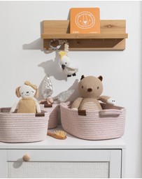 Living Textiles - 3 Pc Cotton Rope Storage Set - Pink