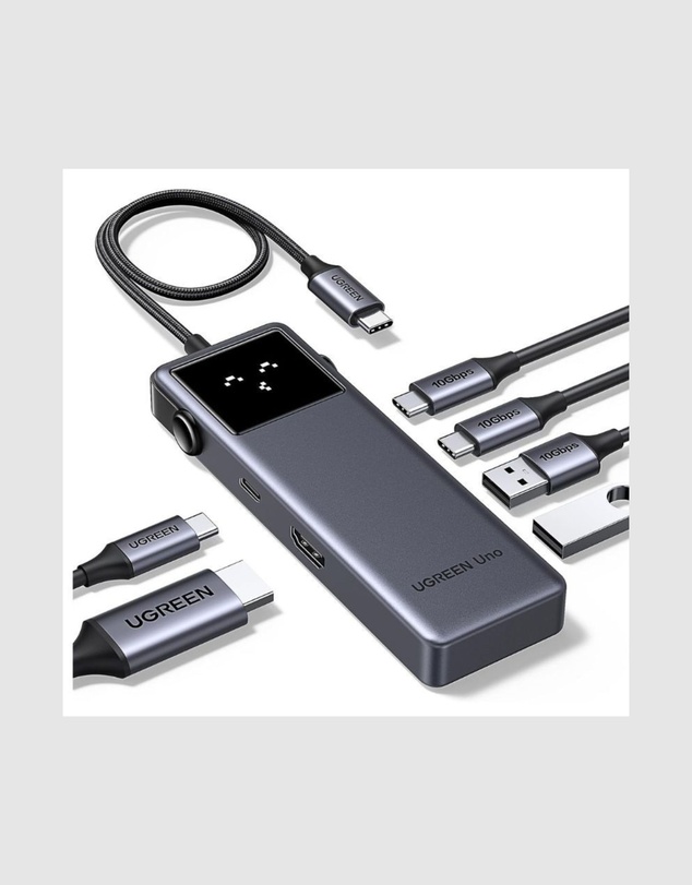 Ugreen - UGREEN Uno 6-in-1 USB-C Hub with Single 4K HDMI output