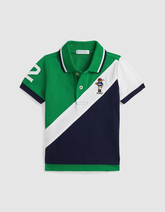 Polo Ralph Lauren - Polo Bear Cotton Mesh Polo Shirt - Babies