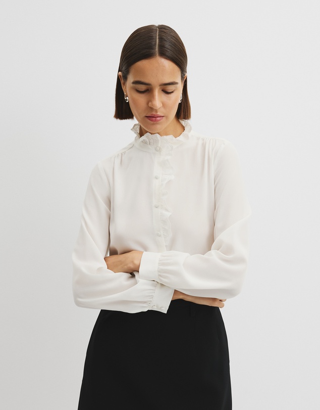 Country Road - Long Sleeve Ruffle Shirt
