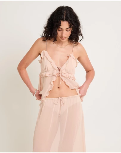 Subtitled - Sutton Boho Sheer Cami Top