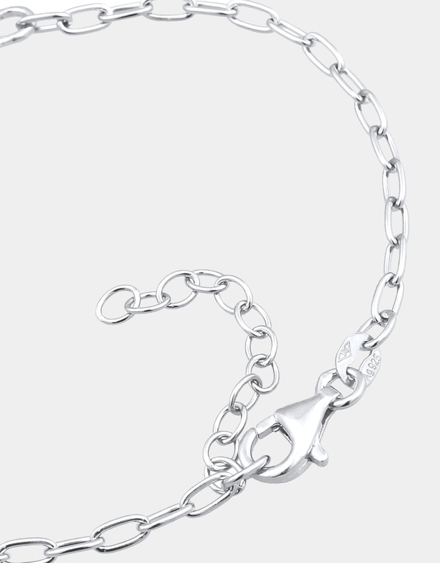 Elli Jewelry - Bracelet Crystal Heart 925 Sterling Silver