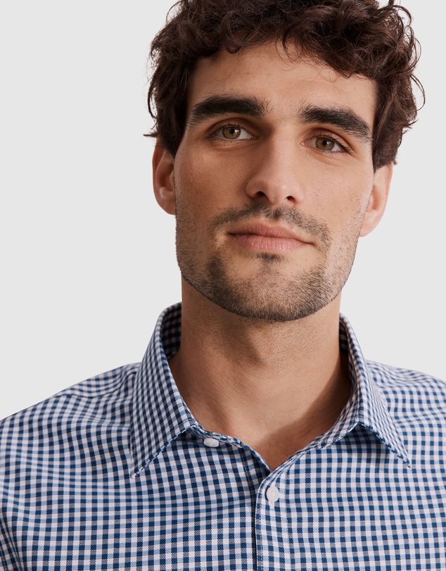 Country Road - Slim Fit Gingham Travel Shirt