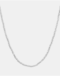 Dower & Hall - Men's Rice Nomad Necklace In Sterling Silver