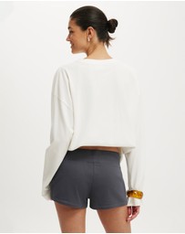 Cotton On - Wide Band Micro Sweatshorts