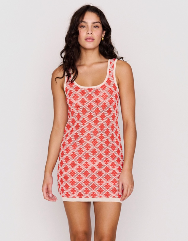 MINKPINK - Ines Jaquard Knit Mini Dress