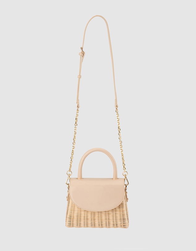 Olga Berg - Elle Wicker Top Handle