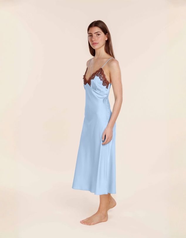 Gingerlilly - Magnolia Silky Satin Long Gown
