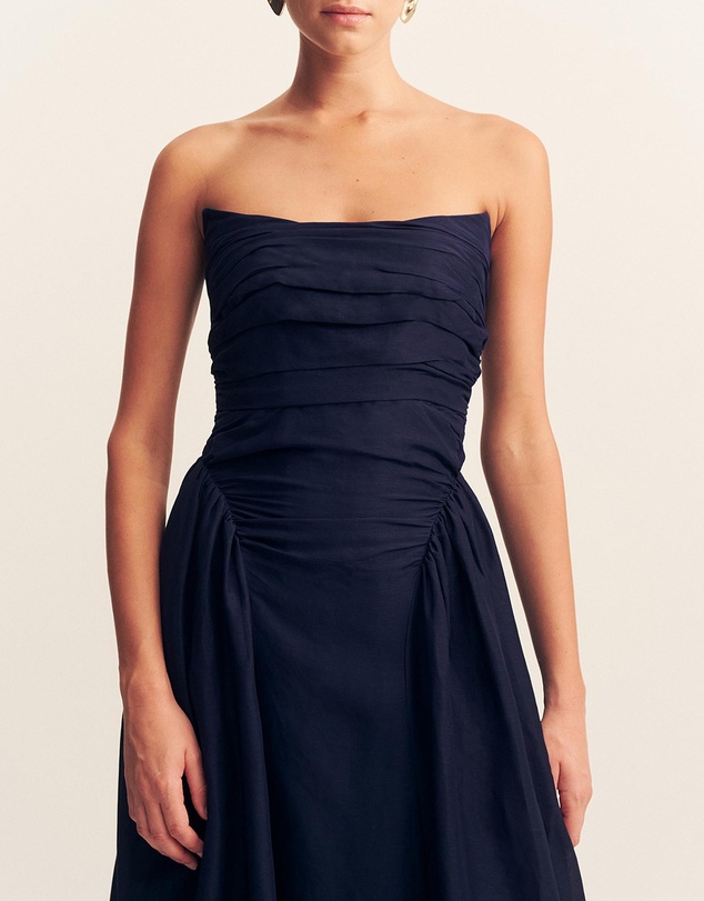 Shona Joy - Celeste Strapless Panelled Maxi Dress