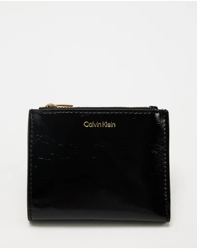 Calvin Klein - Foil Logo Glossy Double Zip Cardcase