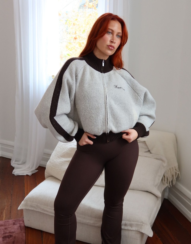 HyperLuxe The Label - Knit Track Jacket