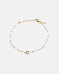 Kirstin Ash - Baguette Birthstone Bracelet March Sky Blue Topaz