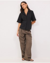 Calli - Kerr Tailored Tie Back Shirt